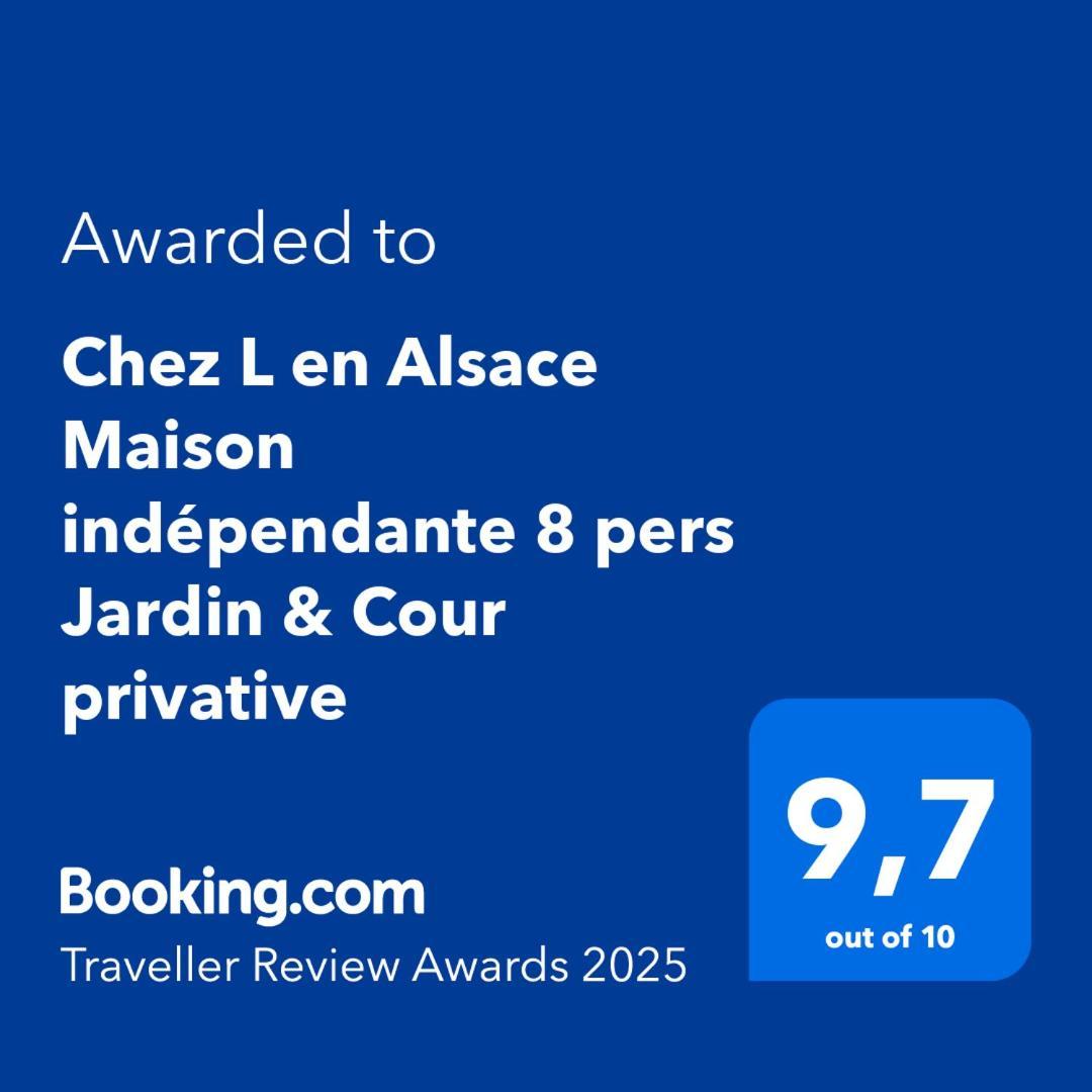 Chez L En Alsace Maison Independante 8 Pers Jardin & Cour Privative Griesheim-près-Molsheim المظهر الخارجي الصورة